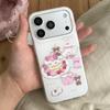 Модный чехол для телефона с клубничным киоском и мишкой для iPhone 17 Pro 14 15 16 13 Pro Max, задняя крышка, милые защитные чехлы для женщин и девушек