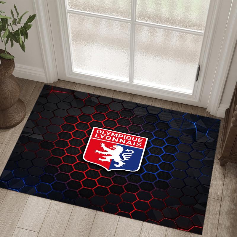 Lyon FC Design Crystal Velvet Carpet Cozy Non?Slip Printed Rug For Bedroom Living Room Entrance