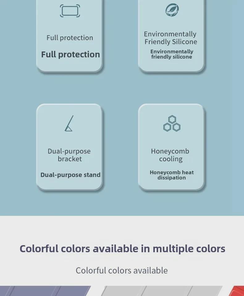 Чехол для планшета Xiaomi 6/11 дюймов и Redmi 10.6/Pro 12.4: Чехол из кожи и силикона, тройной сгиб