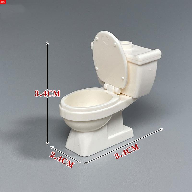 MOC Кубики Зомби Туалет Умывальная Ванная Комната WC Мебель 4см Фигурка Строительные Блоки Игрушки для Детей Сборка Город DIY Детали