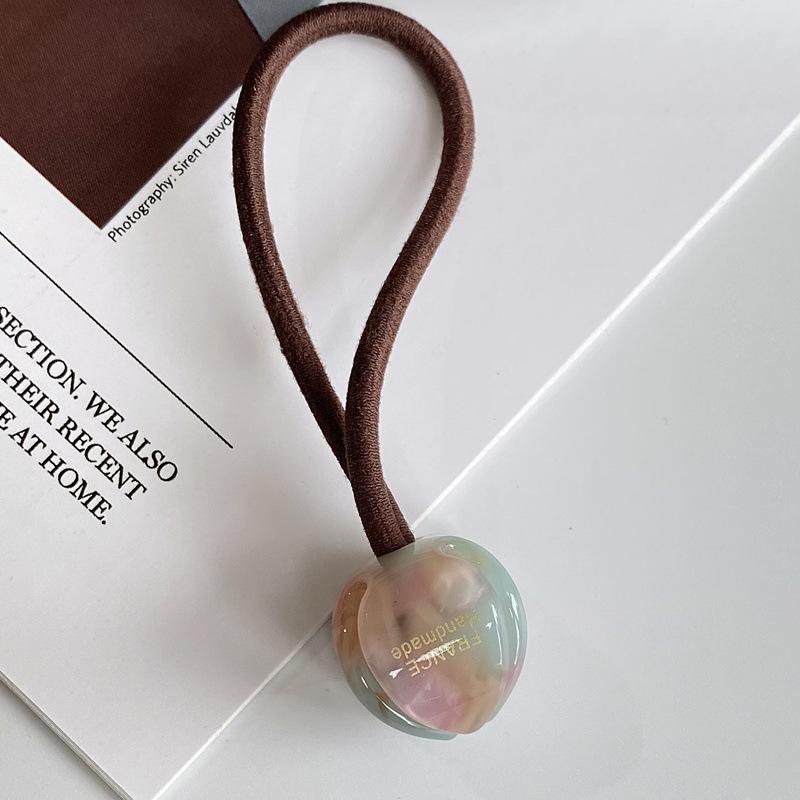 Модная акриловая веревка для волос с цветком тюльпана для женщин, простая эластичная ацетатная веревка для волос с высоким хвостом, аксессуары для волос