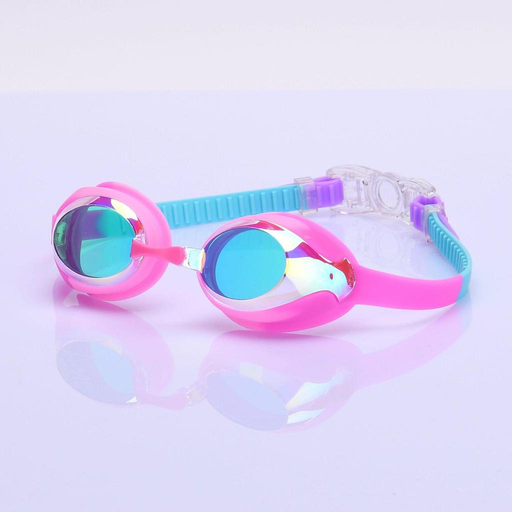 Силиконовые детские водонепроницаемые очки для плавания с высоким разрешением и защитой от запотевания