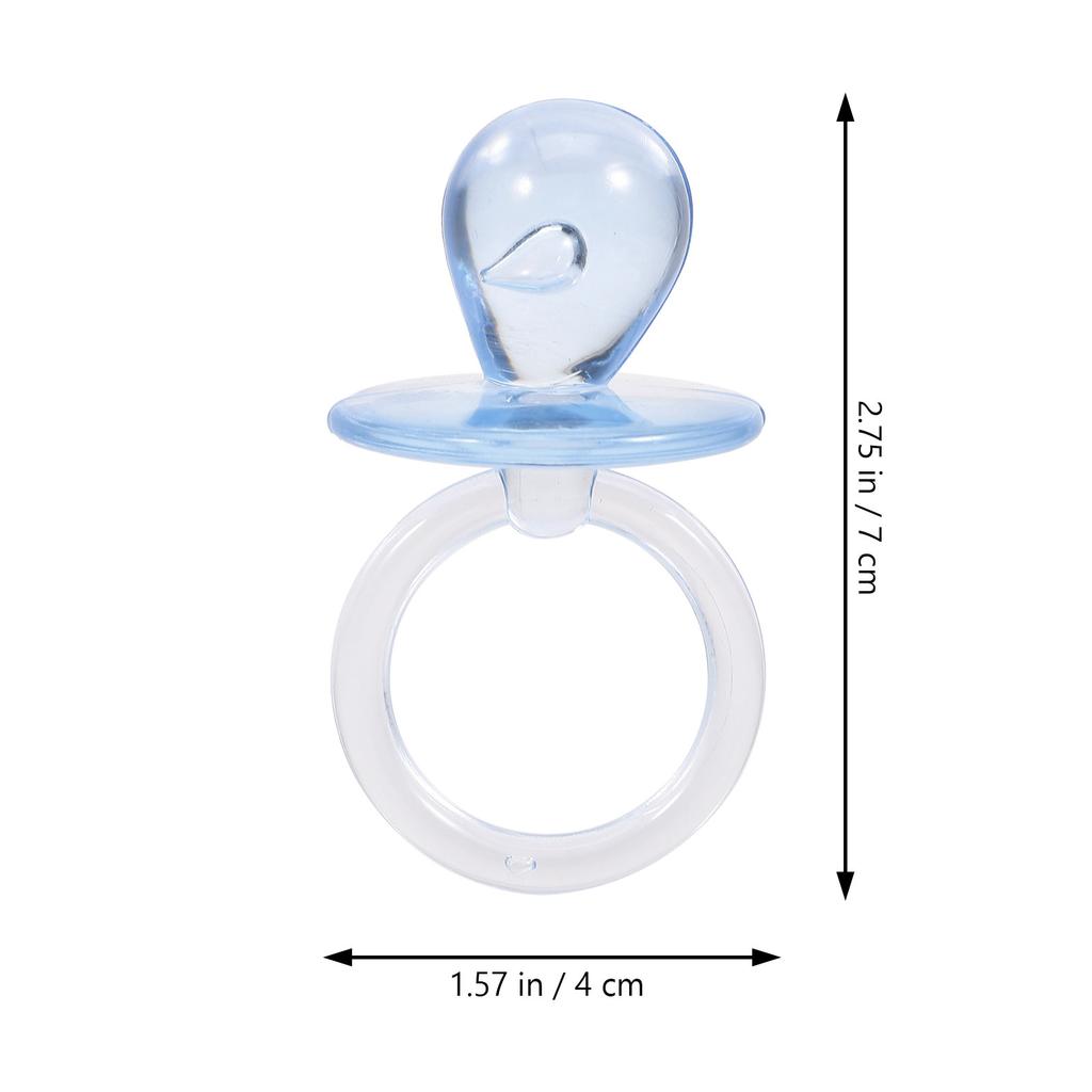 10Pcs Crystal Pacifier Ornaments Shower Decorations Mini Pacifiers for Table Scatter Party Favors Gift Bag Fillers DIY