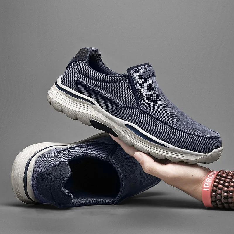 Mens Shoes Classic Breathable Canvas Shoes Fashion Outdoor Casual Shoes Non Slip Men Sneakers Comfortable Loafers Zapatos Hombre