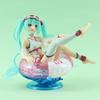 New Anime Hatsune Miku Action Figures Summer Bikini swim ring sweet girl PVC Action Figures Model Collecting Desktop Decor Toys