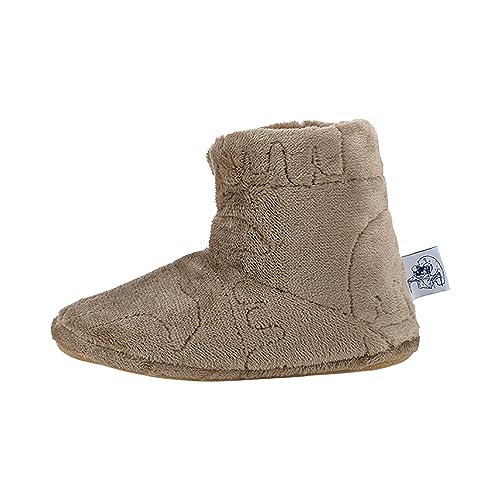 Livheart Room Boots, Polar Bear Comfort, Brown (Sizes 23-24.5cm), Quilted, Cold Weather, 14129-32