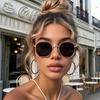 Retro Polygon Sunglasses Women Men Gradient Lenses Designer Fashion Goggle Sun Glasses Female Trends Shades Outside Eyewear