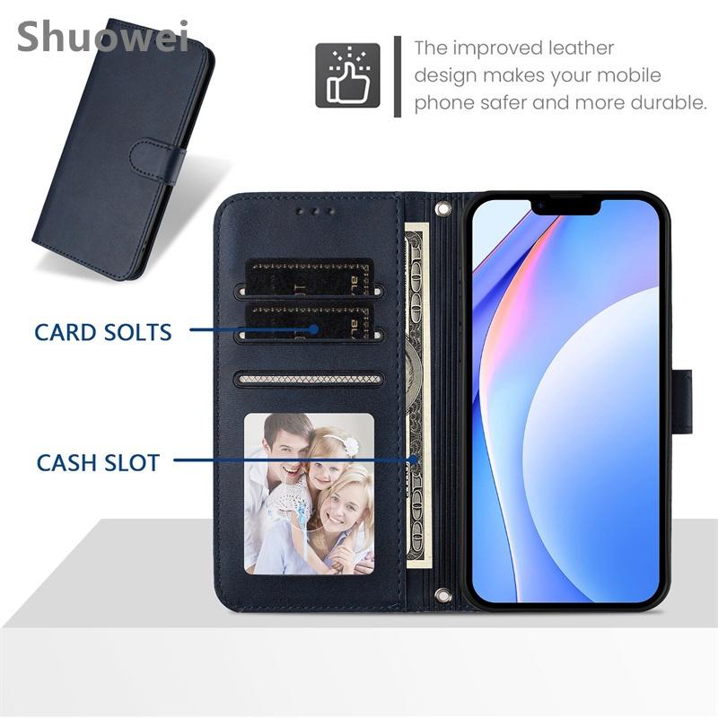 For OPPO A1 A1X A2 A11 A11S A32 A40 A40M A52 A60 A72 A80 A92 A92S 2020 Pro 4G 5G Flip Leather wallet Case Protection Card Holder Cover