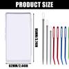 17Pcs Sewing Knitting Needle Set 8 Bent Tip Tapestry Needle, 6 Large Eye Yarn Needle, 3 Wool Needle for Hand Knitting