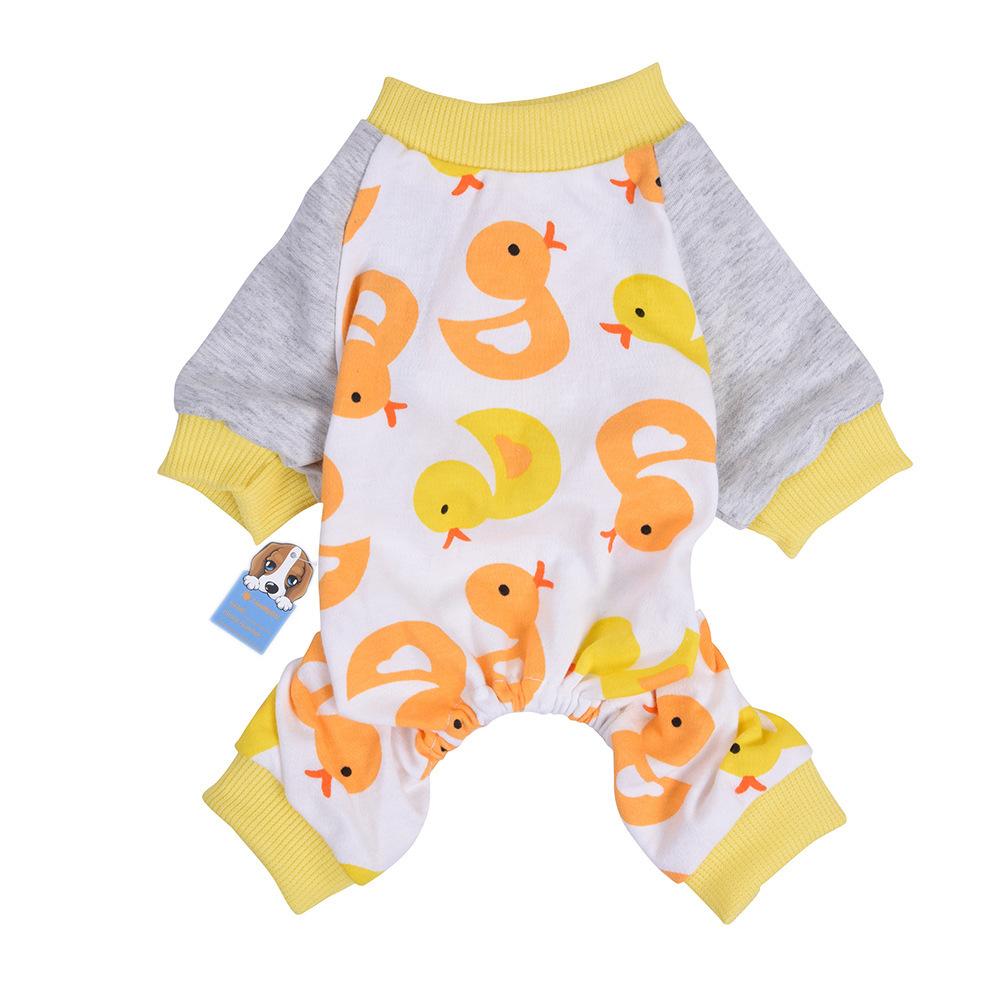 Одежда для питомцев пижама эластичная моющаяся износостойкая хлопковая пижама одежда для собак щенок дома