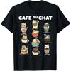 Кафе кота Милые коты с кофе Кавайная футболка с каламбуром