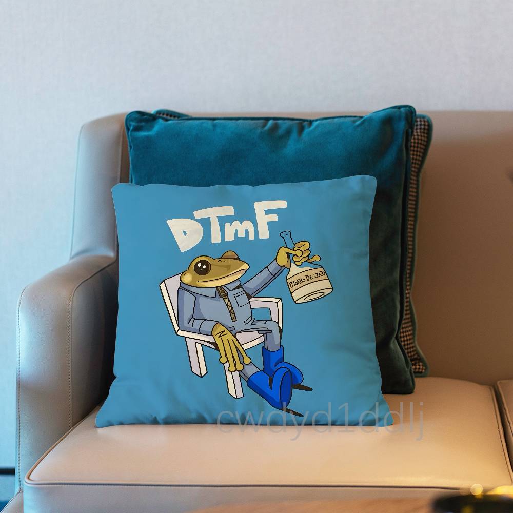 BBad Bunny Debi Tomar Mas Fotos DTMF Pillow Case Cover Square Sofa With For Pattern Comfortable Cushion suitable Of Room
