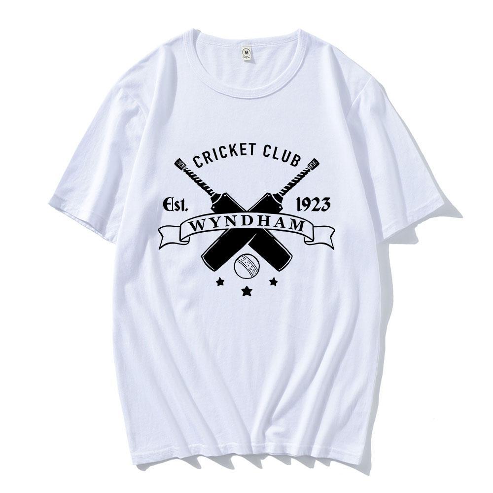 Хлопковая футболка с коротким рукавом Atomfall Cricket Club Свободные футболки Унисекс Уличная одежда Летняя с круглым вырезом Мужские Женские Мерч Футболки с принтом