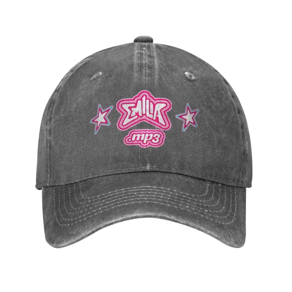 Emilia Mernes mp3 Logo Headwear Baseball Cap Men Women Casual  Caps Hat Adjustable Trucker Hat