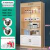 Lockable Glass Display Cabinet for Cosmetics, Gifts, and Wine - Ideal for Beauty Salons and Product Showcases.