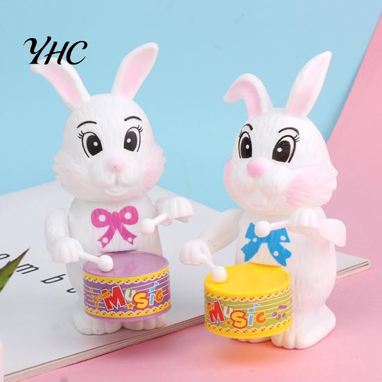 Clockwork Toy Funny Wind Up Cute Cartoon Rabbit Dog Elephant Drumming Educational Toys Kids Animal Children Gift Boys Girls