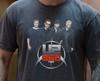 Футболка U2 360 Tour Рок-группа на Премиальной Винтажной Черной Футболке Comfort Colors