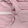 BITCED Весенне-летнее длинное платье женское повседневное с рукавами-буфами, завязкой на талии и разрезом