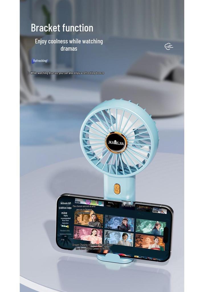 USB Mini Portable Fan: Handheld and Desktop Electric Fan for Students and Office Use