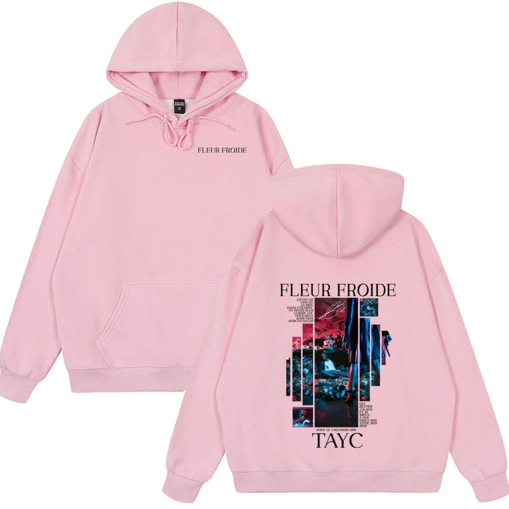 Rapper Tayc Fleur Froide Album Double Sided Print Men Women Hip Hop Hoodie Pop Music Winter Men's Wears Fashion Style Streetwear