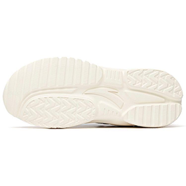 Anta Lifestyle Series Synthetic Leather Non-Slip Wear-Resistant Low-Top Dad Shoes Women Sneaker White Blue Yellow 922048823-3