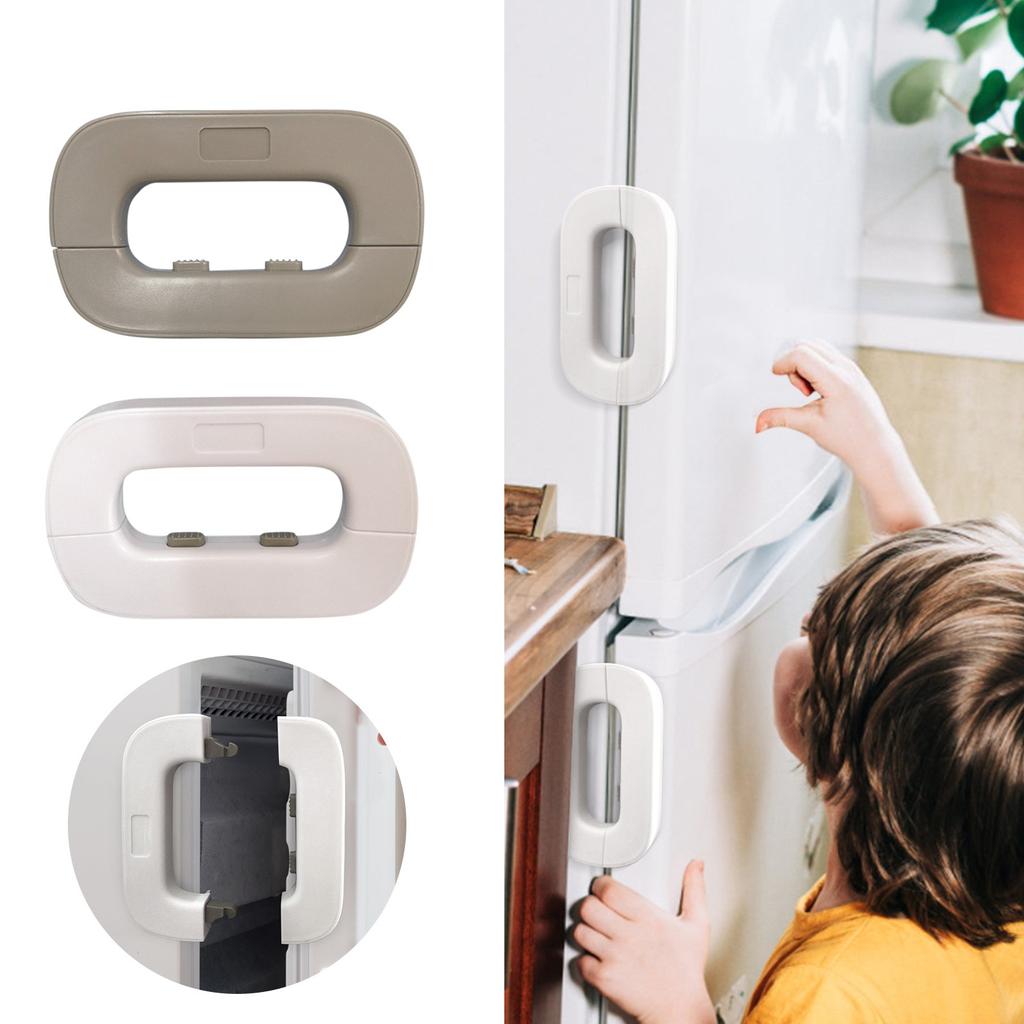 Refrigerator Lock Child Lock Anti-pinch Cabinet Door Lock Refrigerator Door Lock Buckle Multi-function Lock Baby Anti-pinch