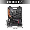 47pcs Electric Screwdriver Electric Screwdriver Set Rechargeable 3.6V Repair Tool Kit 180 Degree Rotating Screwdriver