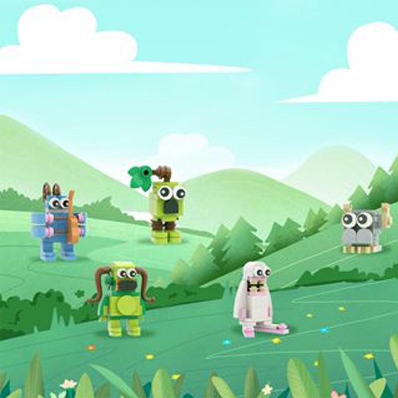 Kids' Brain-boosting Small Building Blocks Set By Moe Groove Chorus