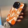 Чехол для телефона с абстрактным волнообразным узором Для iPhone 17,16,15,14,13,12,11 Plus Pro Max Цветной Серебристый Чехол для телефона
