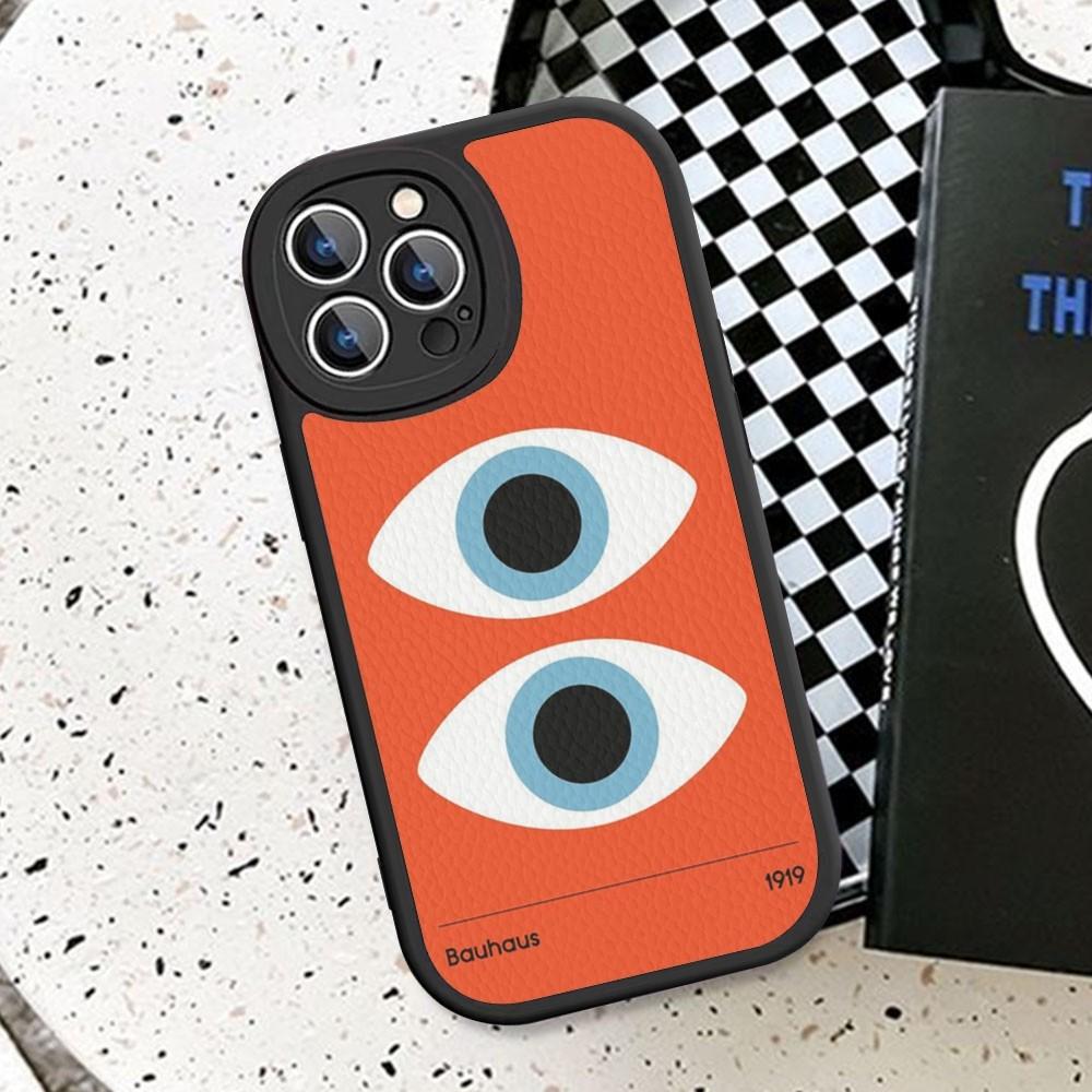 Geometric Bauhaus Art Phone Case Hard Leather For IPhone 16 15 14 13 12 Mini 11 14 Pro Max Xs X Xr 7 8 Plus Fundas