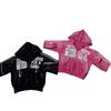Hooded Sweatshirt Set Streetwear Print Zip Up Jacket Casual Pants Unisex
