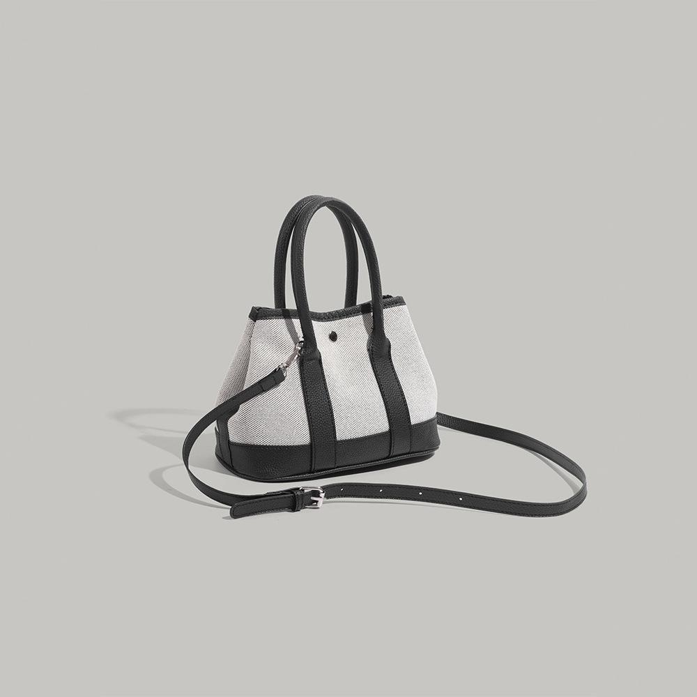 Cross-border 2025 new niche design patchwork handbag, fashionable and versatile, large-capacity commuter shoulder and crossbody bag, trendy