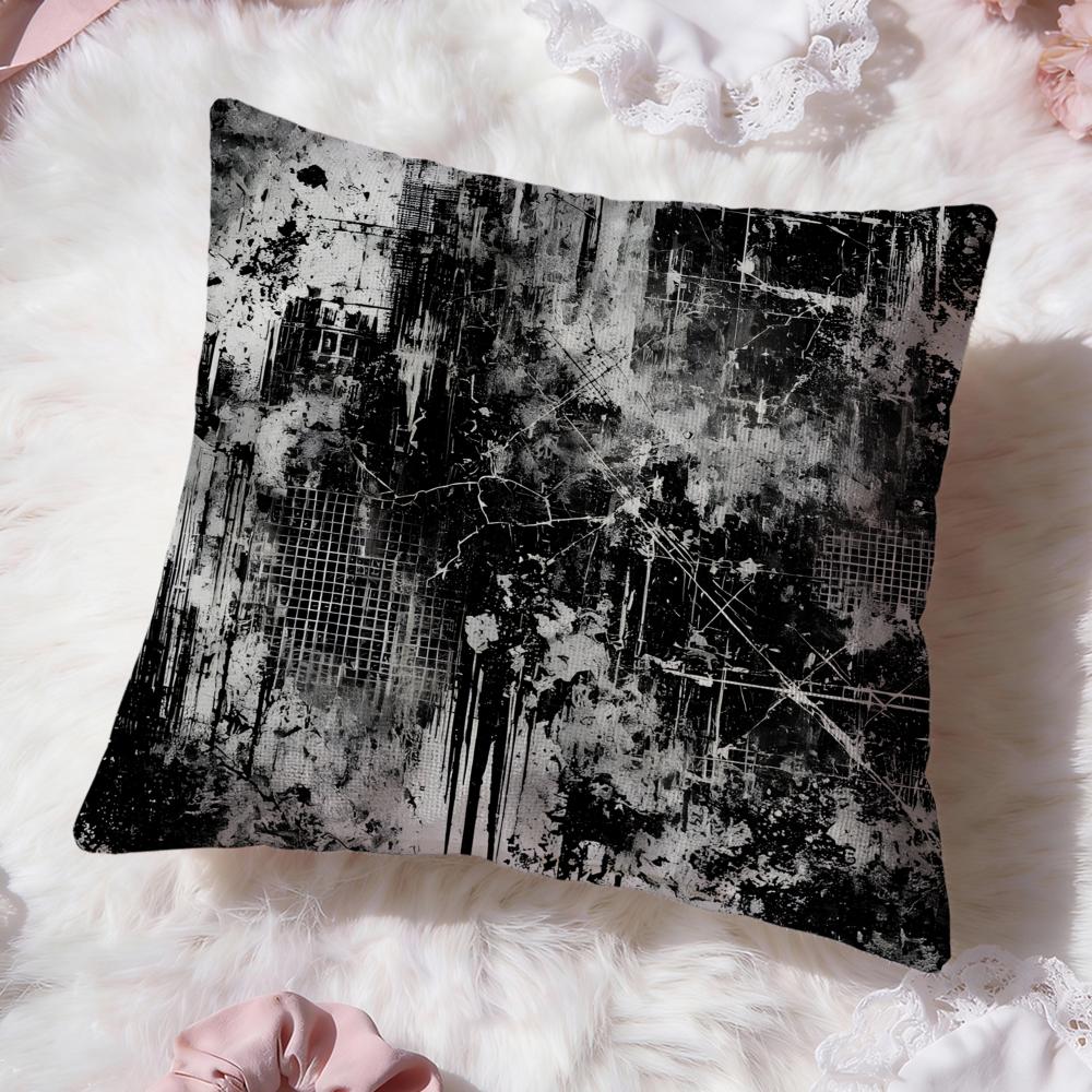 Vintage Texture Cushion Cover Premium Comfort Reversible Pillow Cove Two in One Design for Any Room Car Interior