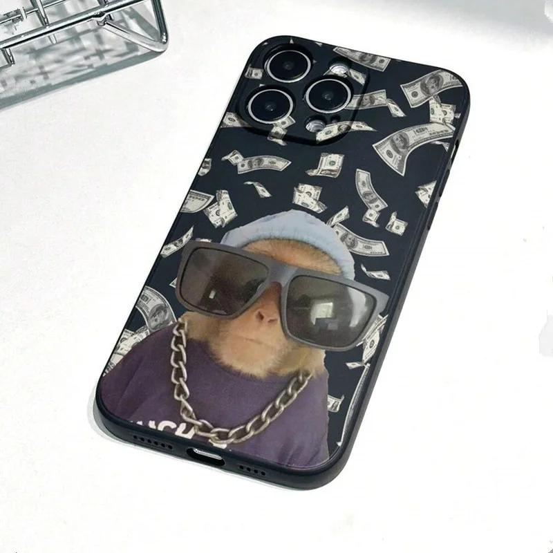 Gangster Monkey Shockproof Phone Case For iPhone 17 Air 16 16e 15 13 12 11 Pro Max Pro Plus Protective Anti-Drop Coque Cover