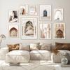 Modern Posters Canvas Painting Moroccan Mosque Building Arch Door Wall Art Print Picture Living Room Interior Home Decorative
