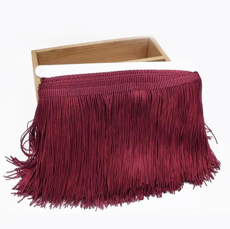 10 ярдов 15 см в ширину кружевная отделка кисточкой бахрома DIY латинское платье сценическая одежда аксессуары декоративные кисточки для штор кружево