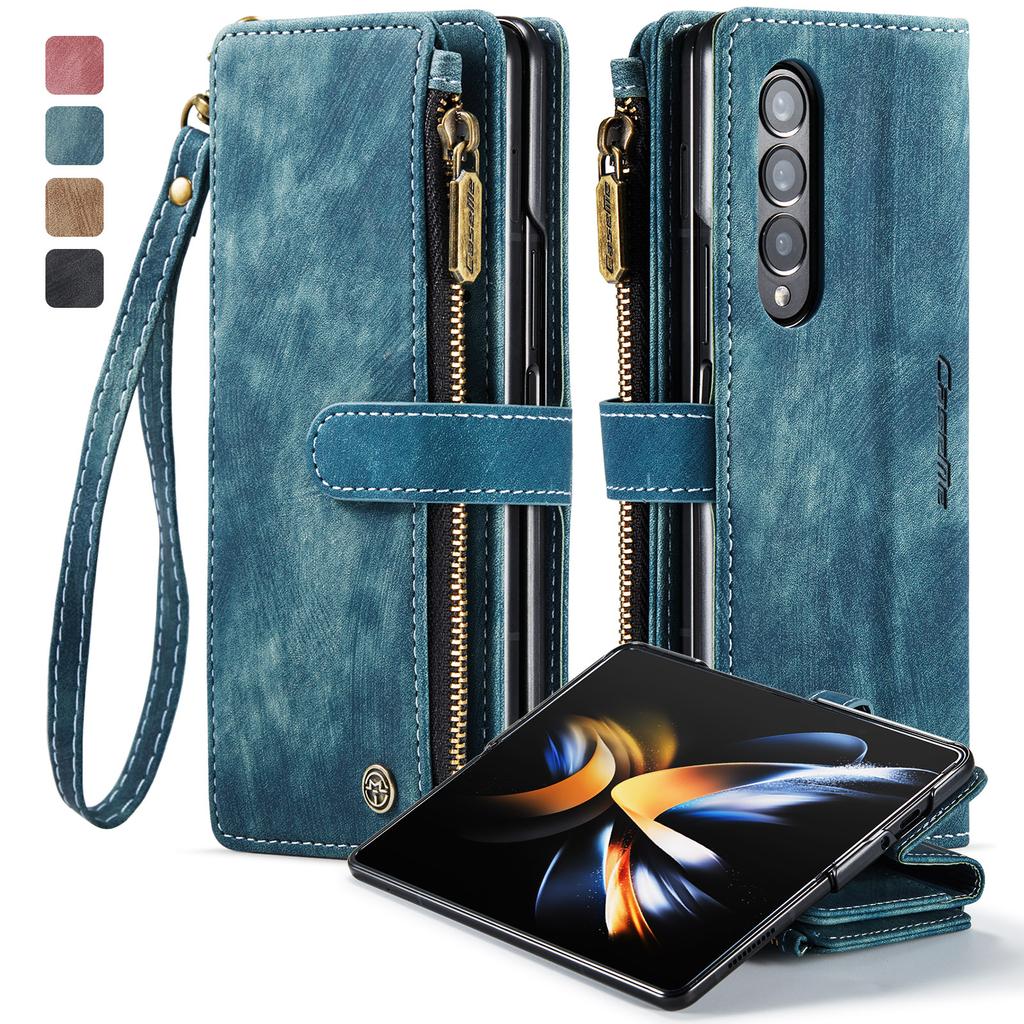 Luxury Leather Wallet Cover Case For Samsung Galaxy Z Fold 4 5g Fold3 Fold 3 Fold4 Zfold4 S23 Plus S22 Ultra S21 S20 Fe Cases
