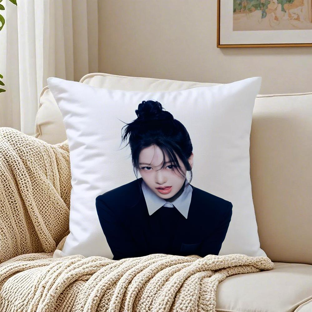 Idol Kpop An Yujin Cushion Cover Pillowcase Antidustmite living Room Sofa Decor Cushion Room