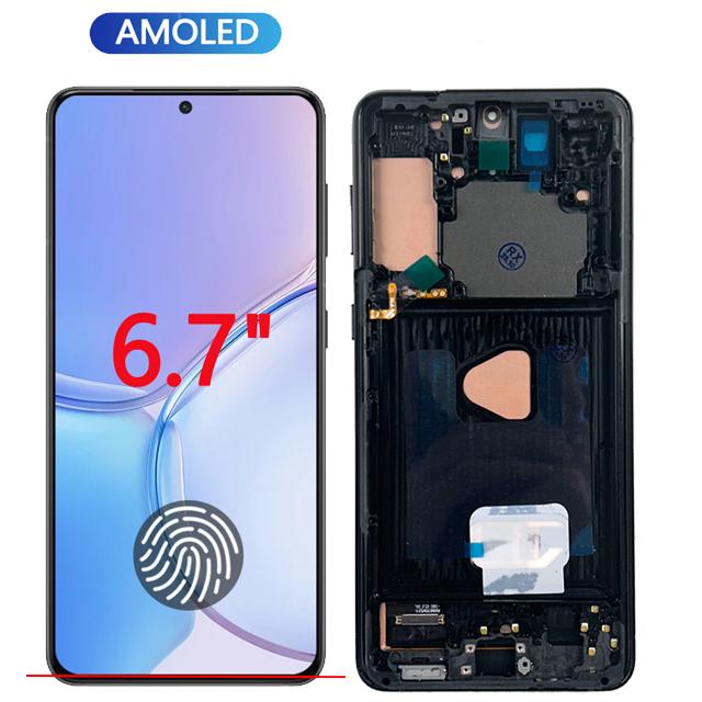 6,7" Super AMOLED для Samsung Galaxy S21+ 5G ЖК-дисплей Сенсорный экран Дигитайзер для Samsung S21 Plus G996B Замена экрана