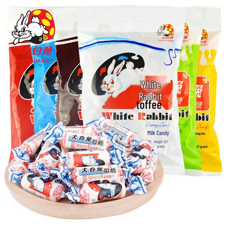 White Rabbit Milk Candy Variety Pack - Original, Mixed Flavors, 227g, Ideal for Student Graduation Gift