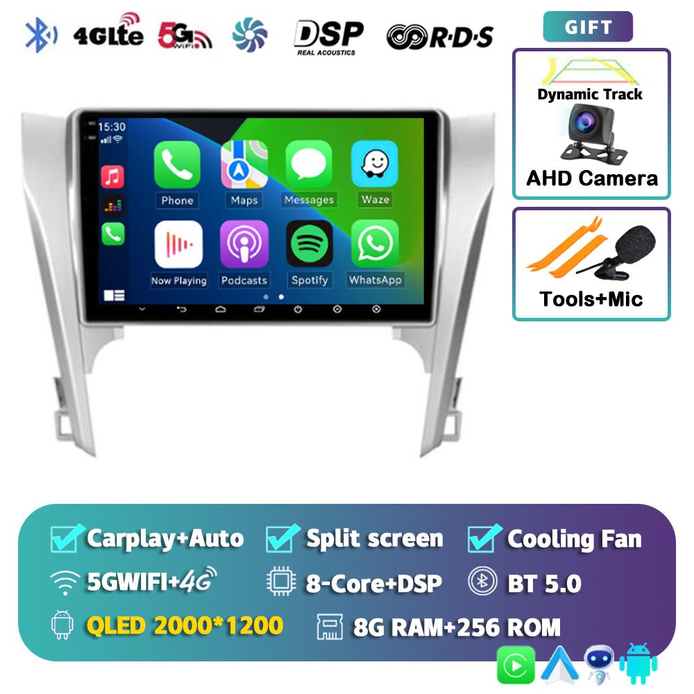 Android 14 Carplay Auto для Toyota Camry 7 XV 50 55 2011-2014 Автомобильный Радио Мультимедиа Видео Плеер Навигация Стерео GPS Нет 2din 4G