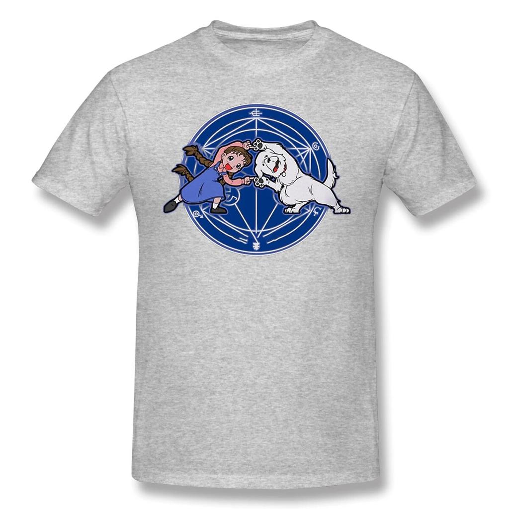 Хлопковая футболка унисекс «Стальной алхимик» с рисунком Fullmetal Fusion Ha, топы большого размера, летняя футболка в стиле Харадзюку, уличная одежда