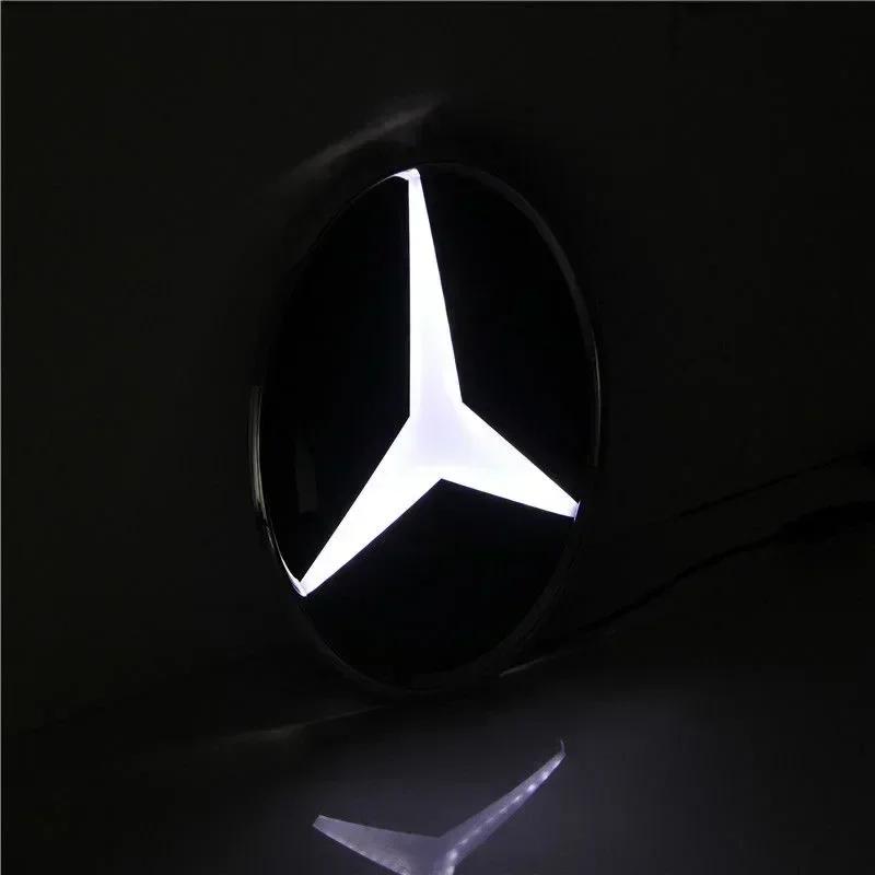 Автомобильная наклейка Для Mercedes Benz Автомобиль Передняя решетка Логотип Свет 3D LED Значок Для Mercedes Benz W447 V-класс VITO Эмблема Светящийся Декор
