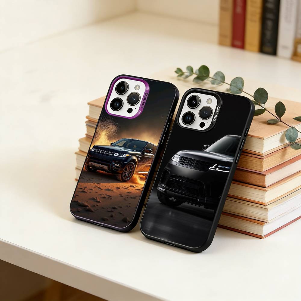 Чехол для телефона Range R- Roveres Sport Car для iPhone 17,16,15,14,13,12,11 Plus,Pro Max,XS, Цветной серебряный внутренний чехол