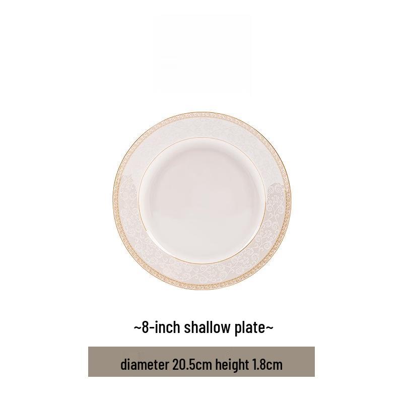 Роскошная керамическая обеденная тарелка Цзиндэчжэнь