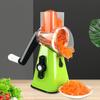 Kitchen Vegetable Slicer with 3 Replaceable Stainless Steel Blades Manual Rotary Cheese Grater with Handle Multifunctional Vegetable Chopper