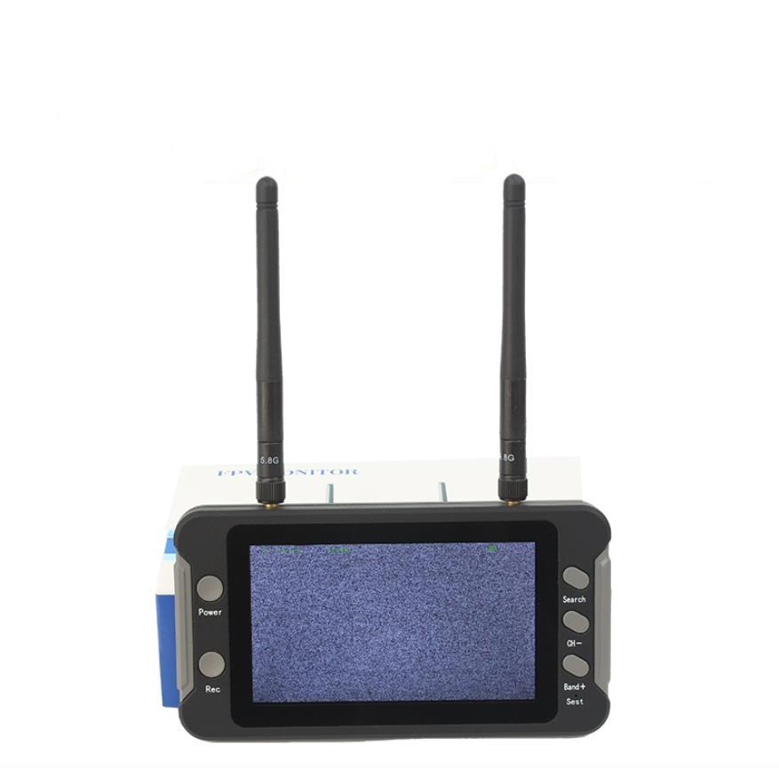 FPV Монитор 4,3 дюйма LCD Дисплей DVR 800*480 HD Светлый Экран Поддерживает Большую Нагрузку по Напряжению от 5 до 23В для FPV RC Дрона