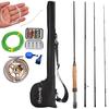 Fly Fishing Rod Set 2.7M #5/6 Fly Rod and Reel Combo and Tube Bag Lures Set Fishing Tackle