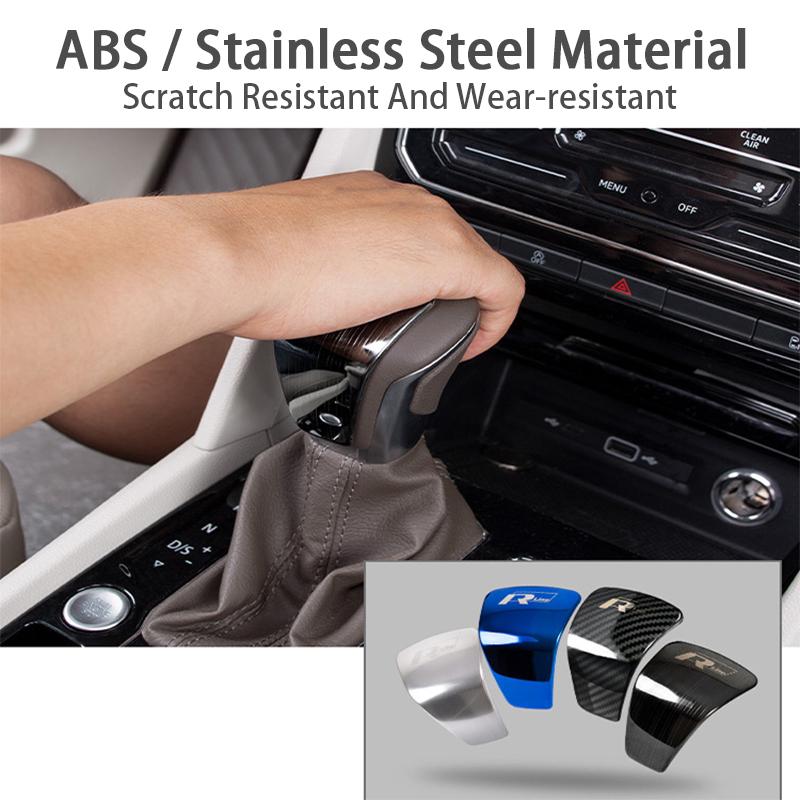 OPQ1 VW 2026 Hot 3D Metal Car Gear Lever Decorative Stickers Gearbox R line Emblem Badge Gear Shift Handle Cover For VW Volkswagen Vi