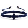 Браслет-крест Иисуса, ручная работа, для мужчин и женщин, красный и черный нити, плетеный, счастливый браслет, модный браслет для пары, украшение дружбы